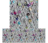 King Cole Cosmos Glitter Knitting Yarn 25g Ball Metallic Sequin Craft Thread (Starburst - 1100) (Pack of 4)