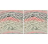 King Cole Cosy Love Aran 100g - 100% Acrylic (Cosy Pink 5163) (Pack of 2)