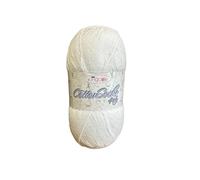 King Cole Cotton Socks 4PLY 100g Yarn : 4760 White