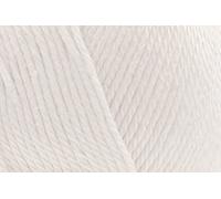 King Cole Cottonsmooth DK Crochet Yarn, 100% Cotton Double Knitting Wool for umpers, Cardigans, Tops - 100g Ball - 3520 - White - Single (1 Ball)