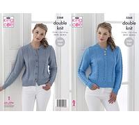King Cole Cottonsoft DK Knitting Pattern 5368 - Cardigans, Sweaters Pattern - 28-46 Inches