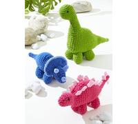 King Cole Crochet Pattern, Dinosaurs Crocheted in King Cole Warm & Toastie (9198)