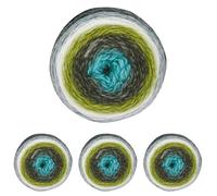 King Cole Curiosity DK Yarn - 150g Cake - 480m - Premium Acrylic Self-Striping Double Knit Yarn for Knitting & Crochet (2901 Onyx) (Pack of 4)