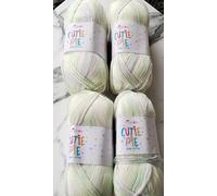 King Cole Cutie Pie DK Knitting Crochet Yarn 4 Balls x - 100g Apple Pie (5381)