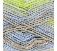 King Cole Cutie Pie DK Yarn 100g Ball - Super Soft Anti-Pilling Acrylic Double Knitting Wool for Baby Clothes & Blankets - Self-Striping Pastel Shades (250m) (5382 Key Lime Pie)