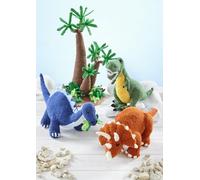 King Cole Dinosaur Land Knitting Book 1 T-Rex Triceratops Diplodocus & Accessories