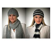 King Cole DK Ladies Hats and Scarves Patterns 3401 One Size