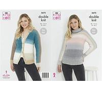 King Cole DK LADY'S JUMPER AND CARDIGAN 5675