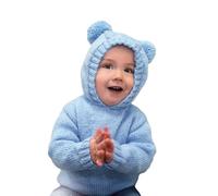 King Cole Double Knit Baby DK Charity Knitting Pattern Hooded or Round Neck Sweater (1007)