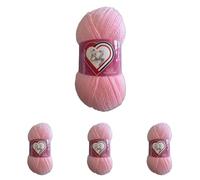 King Cole Double Knitting Pink Yarn - 100g (Pack of 4)