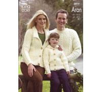 King Cole Family Aran Pattern 3019 32" - 44" Pattern
