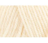 King Cole Fashion Aran Crochet Yarn, Acrylic Wool Blend Knitting Wool for Sweaters, Cardigans, Shawls - 100g Ball - Natural (046) - Single (1 Ball)