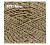 King Cole Finesse Cotton Silk DK Yarn - 50g Ball - Luxury Double Knitting Wool with 70% Cotton and 30% Silk Blend for Knitting and Crochet (2821 Moss)