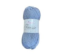 King Cole 1572816 Finesse Cotton Silk DK Denim Yarn - 120M, 50g