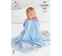King Cole Fjord DK Knitting Pattern 5695 - Blankets Pattern - One Size