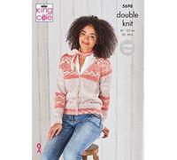 King Cole Fjord DK Knitting Pattern 5698 - Cardigans, Waistcoats Pattern - 32-50 Inches