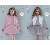 King Cole Girls Boleros Knitting Pattern 4539 Chunky
