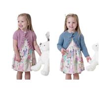 King Cole Girls Double Knit or 4 Ply Knitting Pattern Easy Knit Raglan Sleeve Boleros (4548) by King Cole