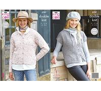 King Cole Homespun DK Knitting Pattern 5797 - Cardigans, Waistcoats Pattern - 32-50 Inches