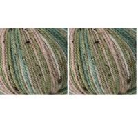 King Cole Homespun Prism Aran - Evergreens (6254) (Pack of 2)