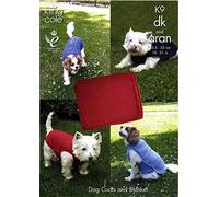 King Cole K9 Knitting Pattern Double Knitting & Aran Dog Coats & Blanket Small to XXL