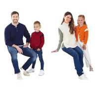King Cole Kids & Adults Double Knit Knitting Pattern Sweaters & Cardigan (6265)