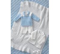 King Cole Knitting Pattern 3114 : Baby Jacket, Shawl, Sweater and Shorts (12-18in)