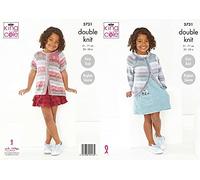 King Cole Knitting Pattern 5731 Child's Cardigans DK
