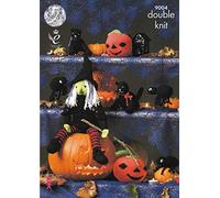 King Cole Knitting Pattern 9004 -Halloween patterns for Witch, Cat, Spider and Pumpkin