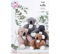 King Cole Knitting Pattern - 9142 - Koalas in Truffle DK