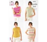 King Cole Knitting Pattern, Ladies' Cottonsoft DK Garments (6472)