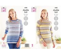 King Cole Knitting Pattern Ladies Jumpers in Drifter DK 5582
