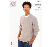 King Cole Knitting Pattern, Men's Simply Denim DK Garments (6476)