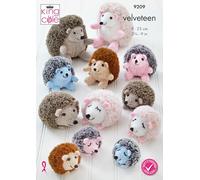King Cole Knitting Pattern, Velveteen Hedgehogs (9209)