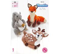King Cole Knitting Pattern, Woodland Wildlife in King Cole Warm & Toastie (9212)