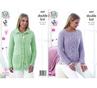 King Cole Ladies Cardigan & Sweater Authentic Knitting Pattern 4527 DK