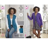 King Cole Ladies Double Knitting Pattern Womens Cable Cardigan & Waistcoat (5226),Multicolor,28" - 46” bust