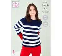 King Cole Ladies & Girls DK Knitting Pattern Easy Knit Sweater & Cardigan (5937)