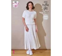 King Cole Ladies Knitting Pattern Truffle Glitz Womans Short Sleeve Top & Cardigan (6052)