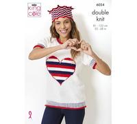 King Cole Ladies & Mens DK Knitting Pattern Sweater Tank Top & Coronation Crown (6024)