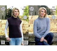 King Cole Ladies Sweater & Slipover Panache Knitting Pattern 4263 DK