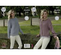 King Cole Ladies Sweaters Merino Knitting Pattern 4749 DK