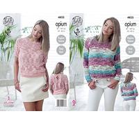 King Cole Ladies Sweaters Opium Knitting Pattern 4825