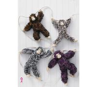 King Cole Luxury Fur Knitting Patterns (9125 - Chimpanzees)