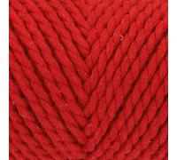 King Cole Macrame King Cotton Yarn - 5145 Rambunctious Red - Value Pack 6 x 200g Balls - 40 Metres per Ball