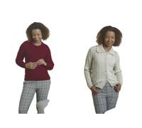 King Cole Majestic DK Knitting Pattern 5225 - Cardigans, Sweaters Pattern - 28-46 Inches