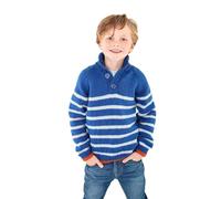 King Cole Mens & Boys DK Knitting Pattern Striped or Plain Sweater (5939)