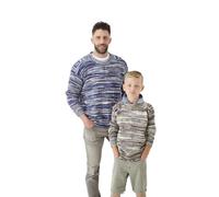 King Cole Mens Boys Double Knitting Pattern Easy Knit Sweaters (6081)