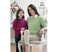 King Cole Mens/Ladies/Childrens Cardigan & Sweater Merino 4 Ply Knitting Pattern 3755 by King Cole