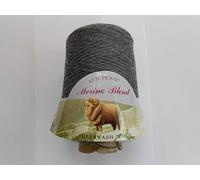 King Cole Merino Blend Anti-Tickle 100% Superwash Wool 4ply Cone 500g (Clerical Grey 49) Y